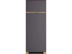 Held Möbel Umbauschrank für Kühl/Gefrierkombi Turin 60cm Graphit/WotanEiche