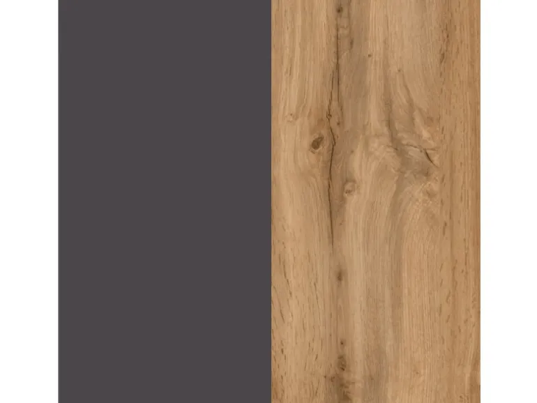 Held Möbel Umbauschrank für Kühl/Gefrierkombi Turin 60cm WotanEiche/Graphit