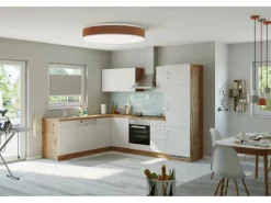 Held Möel Küchen-Kühlschr.umau Sorrento 60x200xT60cm Nische Weiß-WotanEiche