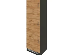 Held Möel Küchen-Kühlschr.umau Sorrento 60x 200x T60cm Nische WotanEiche-Grafit