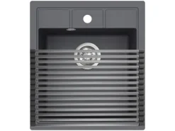 Helika Aufrollbares Abtropfgitter 45 cm x 28 cm Anthrazit