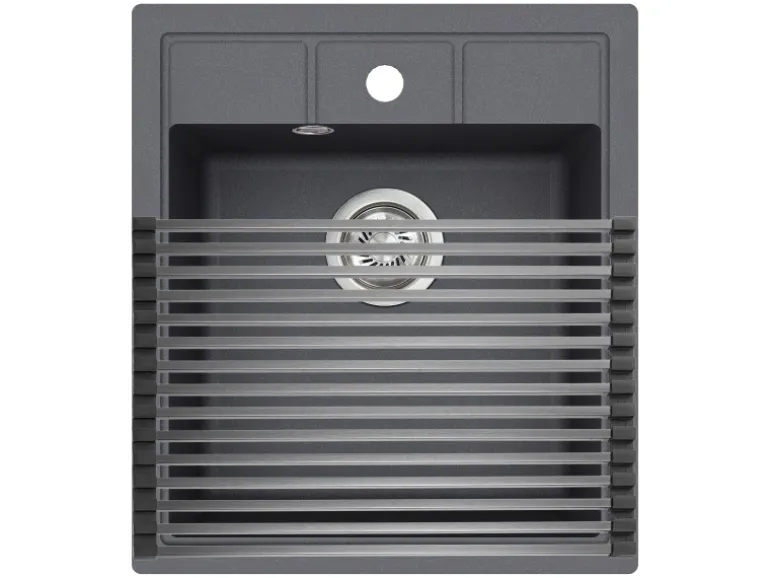 Helika Aufrollbares Abtropfgitter 45 cm x 28 cm Anthrazit