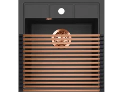 Helika Aufrollbares Abtropfgitter 45 cm x 28 cm Kupferfarbe