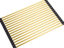 Helika Aufrollbares Abtropfgitter 45 cm x 28 cm Goldfarbe