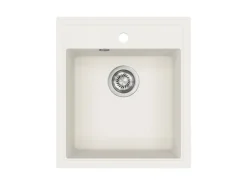 Helika Einbauspüle Granitverbundstoff Nova 46 cm x 51 cm Weiß