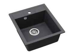 Helika Einbauspüle Granitverbundstoff Nova 46 cm x 51 cm Graphit