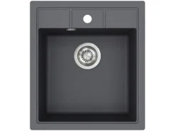 Helika Einbauspüle Granitverbundstoff Nova 46 cm x 51 cm Graphit