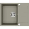 Helika Einbauspüle Granitverbundstoff  62 cm x 50 cm Betongrau