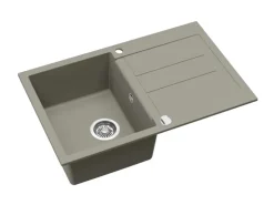 Helika Einbauspüle Granitverbundstoff  78 cm x 50 cm Betongrau