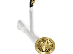 Helika Siebkorbventil Ø 11,4 cm manuelle Betätigung Goldfarben