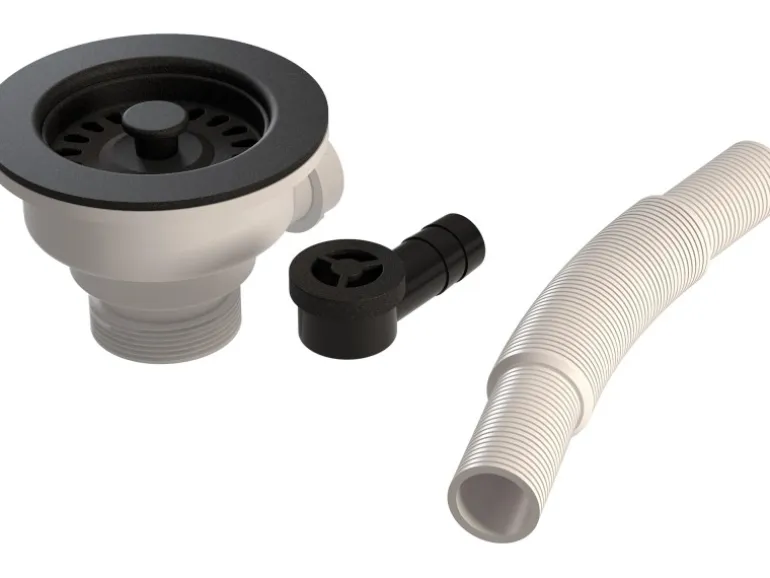 Helika Siebkorbventil Ø 11,4 cm manuelle Betätigung Schwarz