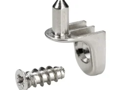 Hettich Bodenträger Sekura 7 mit Steckzapfen Stahl Vernickelt 16 Stück