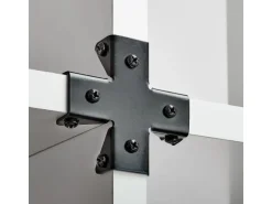 Hettich Regalverbinder zum Aufschrauben X 18 - 19 mm Schwarz