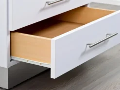 Hettich Rollschubführung 550 mm, pulverbeschichtet Weiß, 20kg