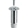 Hettich Sockelverstellfuß 100-110 x Ø 30 mm Stahl Verchromt mit M10 1 Stück