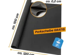 Hinrichs Antirutschmatte Auto 120 x 100 cm Kofferraummatte Anti Rutsch