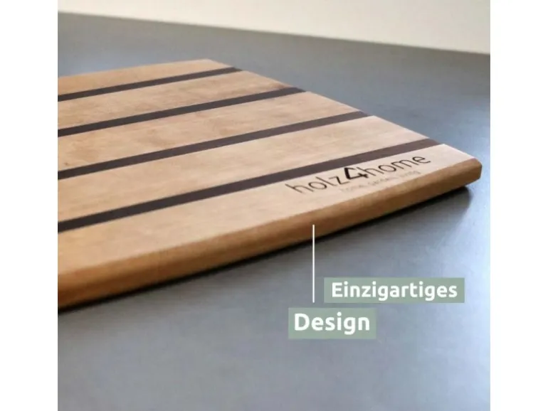 holz4home Küchenbrett Schneidbrett aus Birke Handarbeit