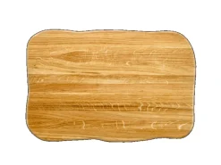 holz4home La Madera Schneidebrett Premium aus Eiche Steakbrett Küchenbrett Hell