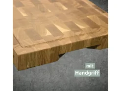 holz4home Premium Schneidebrett Set Stirnholz aus Eiche