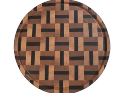 holz4home Schneidebrett Servierbrett Rund aus Birke