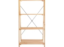 Holzregal mit 4 Regalböden DIY Natur 115 x 62 x 35 cm