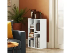 HOMCOM Bücherregal Standregal mit Ebenen Aufbewahrungsregal Küchenregal