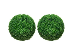 HOMCOM Buchsbaumkugel 2er Set für Indoor/Outdoor