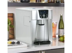 HOMCOM Eiswürfelbereiter Kunststoff Kupfer Silber 389L x 252B x 363H cm