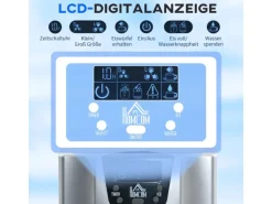 HOMCOM Eiswürfelbereiter Kunststoff Kupfer Silber 389L x 252B x 363H cm