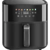 HOMCOM Heißluftfritteuse Stahl Kunststoff 41L x 32,5B x 32H cm Schwarz