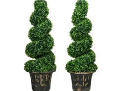 HOMCOM Künstliche Pflanzen 2er-Set mit Blumentopf 90 cm