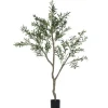 HOMCOM Künstlicher Olivenbaum Groß 180 cm Kunstpflanze Künstliche Pflanzen