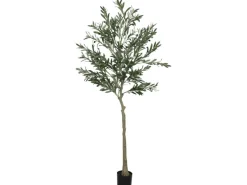 HOMCOM Künstlicher Olivenbaum Groß 180 cm Plastik Künstliche Pflanzen