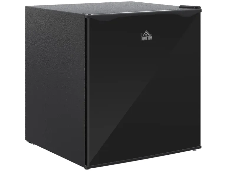 HOMCOM Mini Gefrierschrank Stahl Kunststoff Schwarz 47L x 44,2B x 48,8H cm