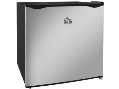 HOMCOM Mini Gefrierschrank Stahl Kunststoff Silber 47L x 44,2B x 48,8H cm