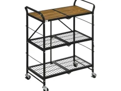 HOMCOM Rollwagen mit 3 Ebenen