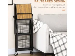 HOMCOM Rollwagen mit 3 Ebenen