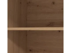 Homestyle4u Küchenzeile ohne Geräte 200 cm Eiche