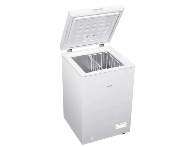 homeX Gefriertruhe 98L Tiefkühltruhe Gefrieren 4 Sterne Ablagekorb FT1020-W