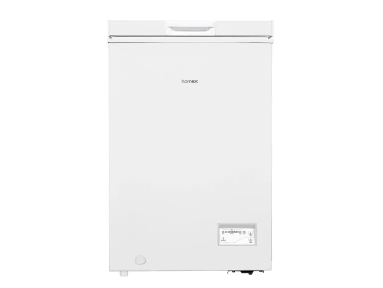 homeX Gefriertruhe 98L Tiefkühltruhe Gefrieren 4 Sterne Ablagekorb FT1020-W