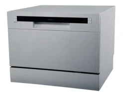 homeX Tischgeschirrspüler Mini Geschirrspüler mit 6 Programmen 6 Maßgedecke Aquastop GST6AE-S