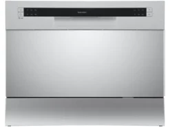 homeX Tischgeschirrspüler Mini Geschirrspüler mit 6 Programmen 6 Maßgedecke Aquastop GST6AE-S