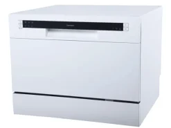 homeX Tischgeschirrspüler Mini Geschirrspüler mit 6 Programmen 6 Maßgedecke Aquastop GST6AE-W