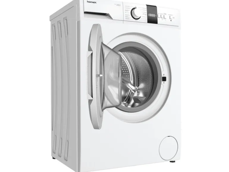 homeX Waschmaschine 7kg 1200 U/Min Inverter Motor AquaStop Schontrommel 15 Programme WF712B-W