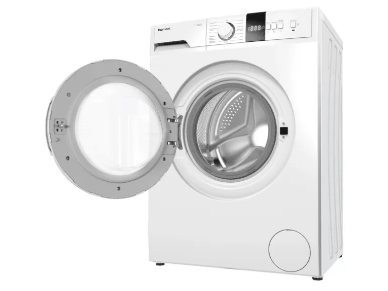 homeX Waschmaschine 7kg 1200 U/Min Inverter Motor AquaStop Schontrommel 15 Programme WF712B-W