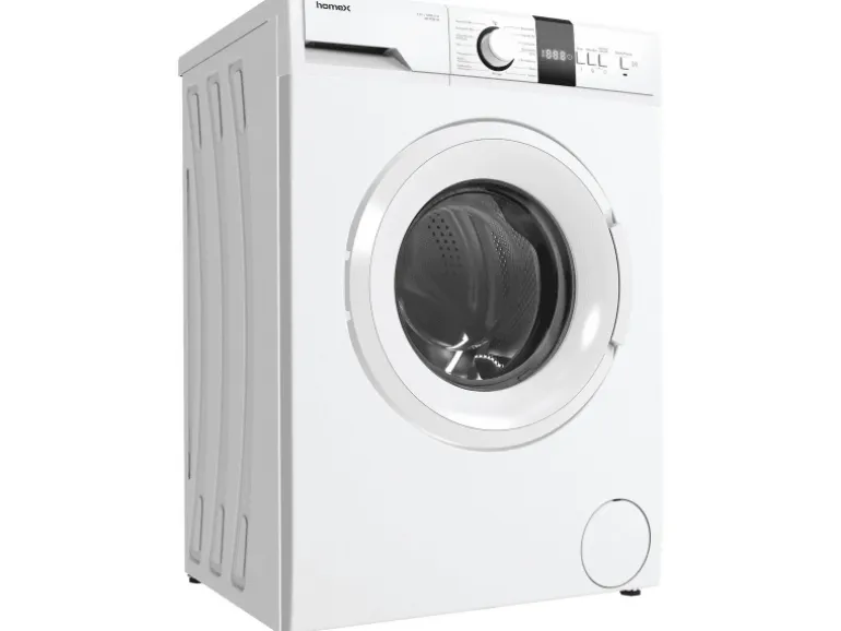 homeX Waschmaschine 7kg 1200 U/Min Inverter Motor AquaStop Schontrommel 15 Programme WF712B-W