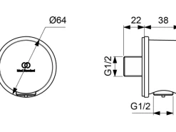 Ideal Standard Armaturen-Bundle Unterputz Ceratherm T100 Chrom