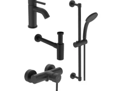 Ideal Standard Armaturen-Bundle 02 Aufputz Ceraline Silk Black