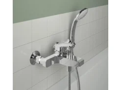 Ideal Standard Badearmatur Ceraplan Chrom Aufputz Schweizer Ausführung