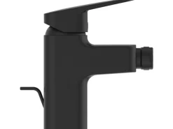 Ideal Standard Bidetarmatur Ceraplan mit Ablaufgarnitur Schwarz Matt